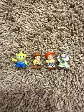 Disney Pixar Toy Story Squinkies 4pc Lot + Original Capsules